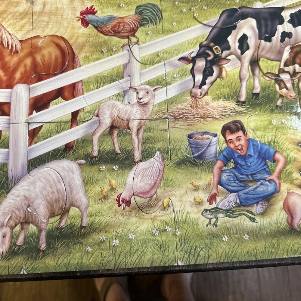 Floor Puzzle.  On The Farm Unbranded Puzzle.  24 Jumbo‎ Pieces